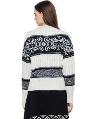 Maglione Akep MGKD07127-panna