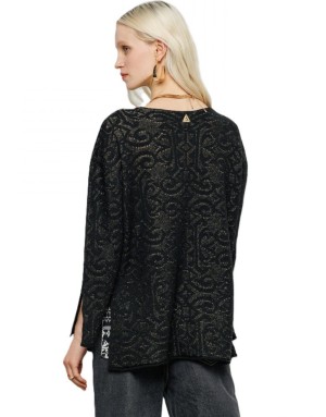 Maglione Akep MGKD07011-nero/oro