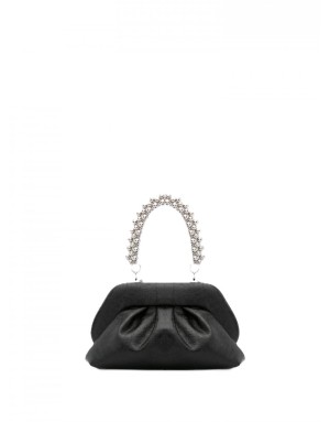 Borsa The MoirÃ¨ tia_handle_beads-black 